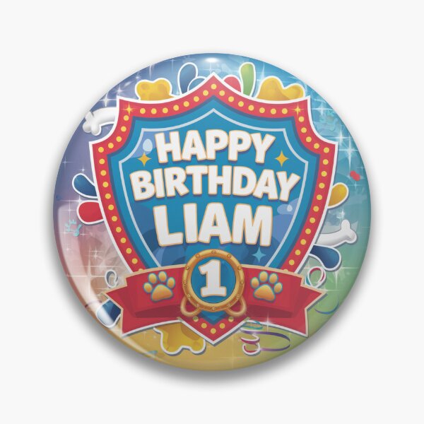 Item preview, Liam's 1st Birthday designed and sold by whatifsticks.