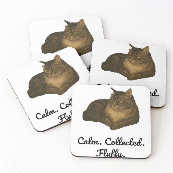 Item preview, Calm. Collected. Fluffy. – The Perfect Mood designed and sold by Zen Cat Studio.