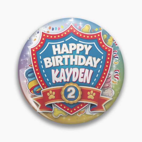 Item preview, Kayden's 2nd Birthday designed and sold by whatifsticks.