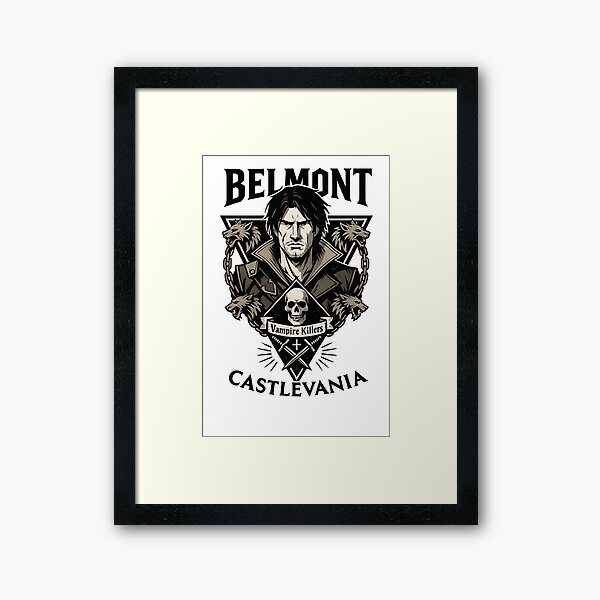 Item preview, Belmont Vampire Hunters Shirt | Castlevania Fanart | Gothic Dark Fantasy Logo | Netflix Anime Inspired Design designed and sold by WAUZ.