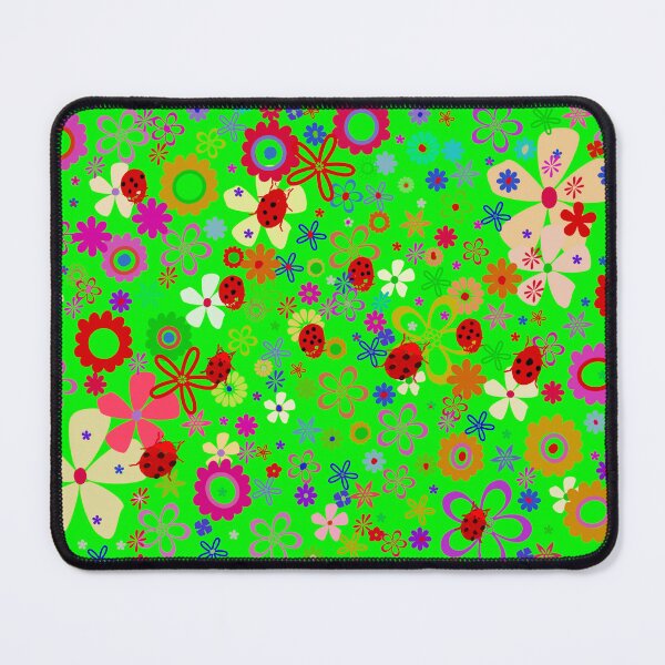 Item preview, Floral print on green designed and sold by manoloshoping.