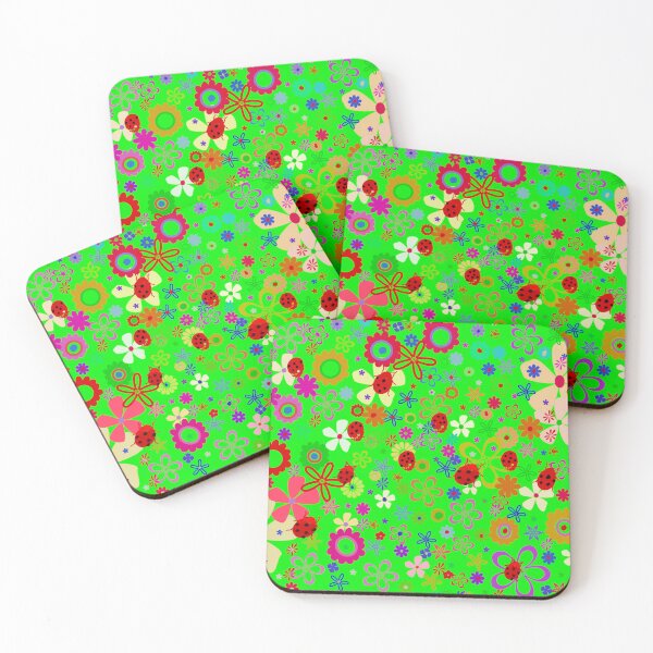 Item preview, Floral print on green designed and sold by manoloshoping.