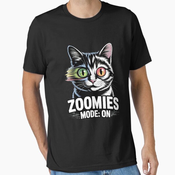 Vista previa del artículo con la obra «Regalo divertido para amantes de los gatos con el modo Zoomies», diseñado y vendido por nightl3eer.