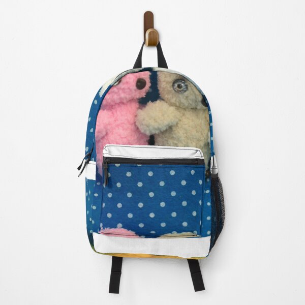 Item preview, Fluffy toys little owls on blue background designed and sold by olena2552.