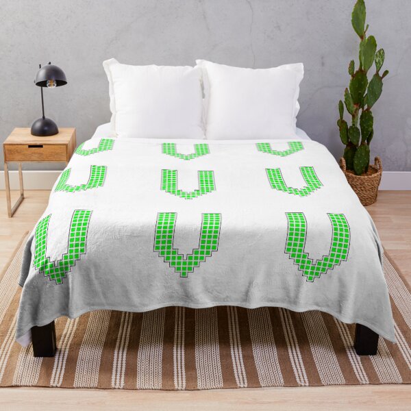 Item preview, Uppercase V - Green Pixel Block Character designed and sold by PixelGlyphs.