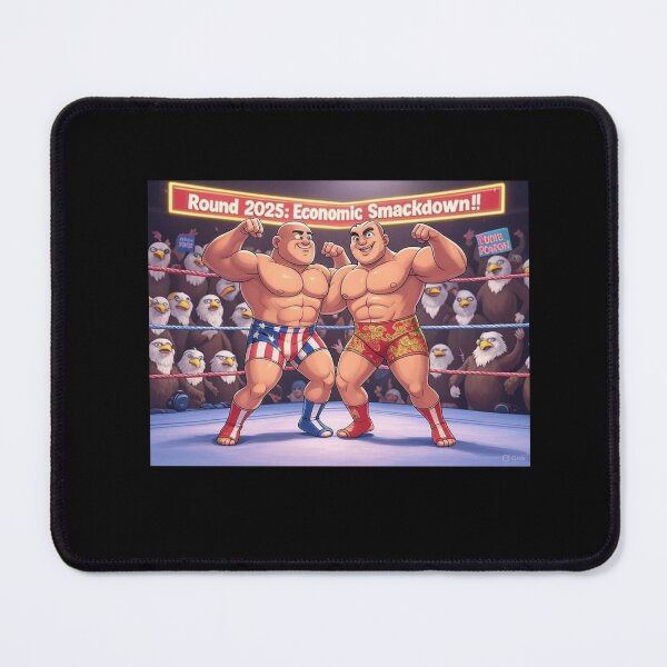 Item preview, Dollar vs. Yuan Wrestling Ring Animated Political Satire Collection - Live-Fully Redbubble 2025 Trend designed and sold by live-fully.