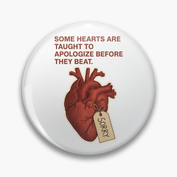 Item preview, Some Hearts Are Taught to Apologize Before They Beat — Anatomical Heart Sticker designed and sold by ac3iongDcreator.