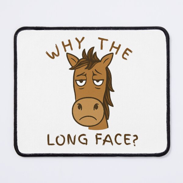 Item preview, Why The Long Face Funny Horse Joke Retro Cartoon Men Women designed and sold by OleOleStore.