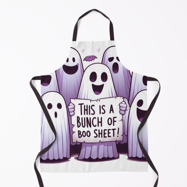 Item preview, Funny Halloween Ghosts Holding Sign This is a Bunch of Boo Sheet designed and sold by Outlandishrob.