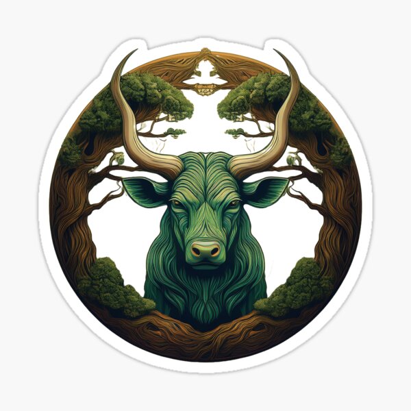 Artikel-Vorschau von Stier – Heiliges Tierkreiszeichen, designt und verkauft von Gnome Grove.