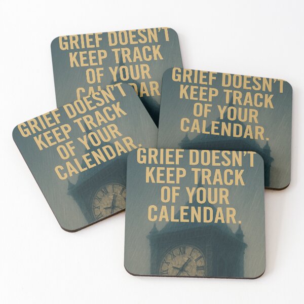 Item preview, Grief Doesn’t Keep Track of Your Calendar — Rainy Clock Tower Art designed and sold by ac3iongDcreator.