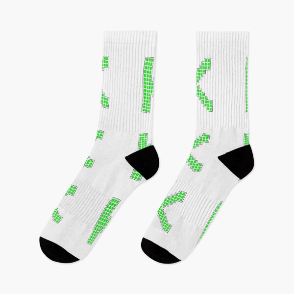 Item preview, Uppercase K - Green Pixel Block Character designed and sold by PixelGlyphs.