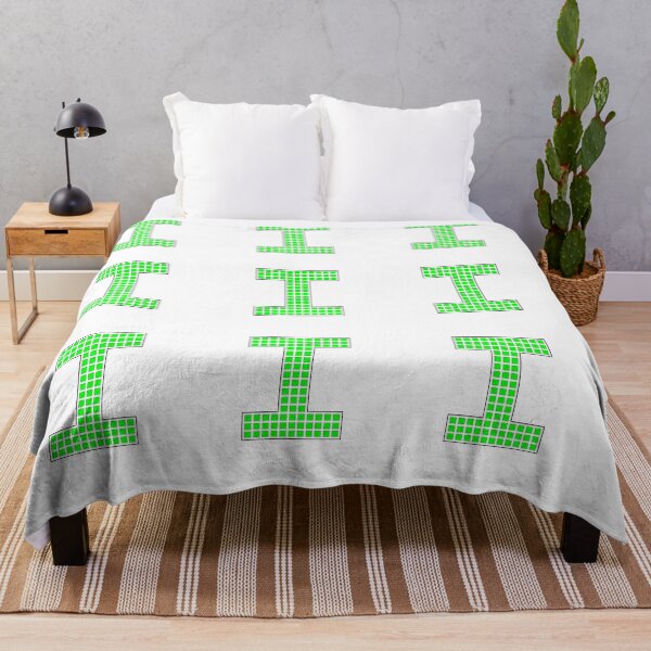 Item preview, Uppercase I - Green Pixel Block Character designed and sold by PixelGlyphs.