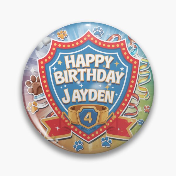Item preview, Jayden's 4th Birthday designed and sold by whatifsticks.