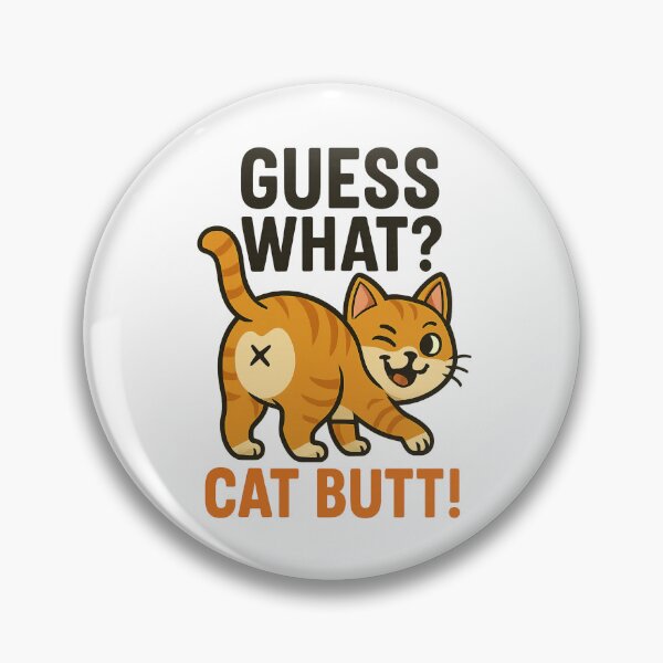 Artikelvorschau, Raten Sie, was Cat Butt lustige Tier Humor Retro Cartoon entworfen und verkauft von OleOleStore.