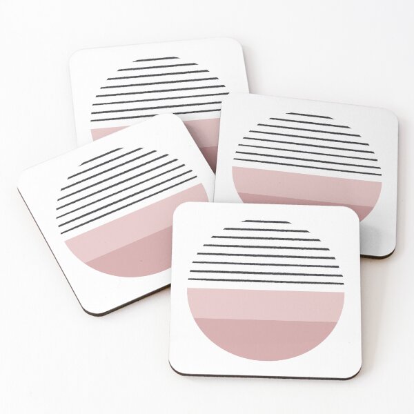 Item preview, Soft Pink Organic Minimal Circles designed and sold by Pattern&Pixel.