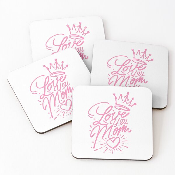Item preview, LOVE YOU MOM designed and sold by HarmonyCreation.
