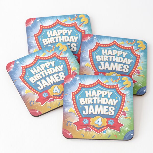 Item preview, James' 4th Birthday designed and sold by whatifsticks.