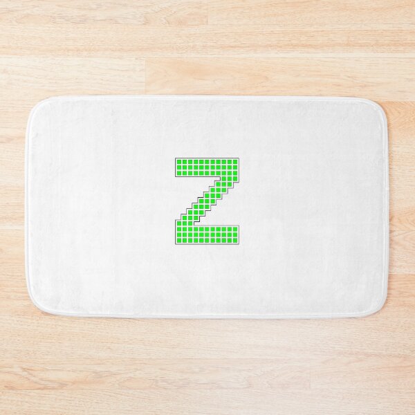 Item preview, Uppercase Z - Green Pixel Block Character designed and sold by PixelGlyphs.