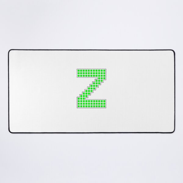 Item preview, Uppercase Z - Green Pixel Block Character designed and sold by PixelGlyphs.