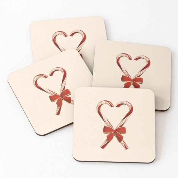 Item preview, Candy canes tied in the shape of a heart with a ribbon designed and sold by trepiu.