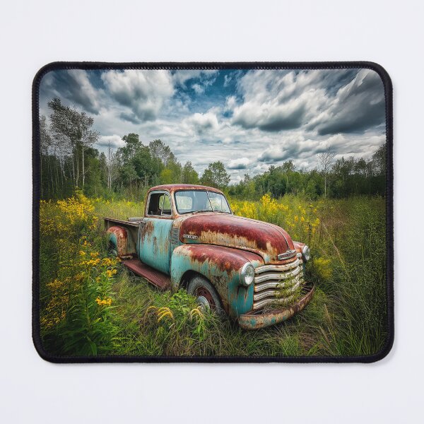 Item preview, Old Truck in Wildflowers designed and sold by Blue Horse Photo Magic.