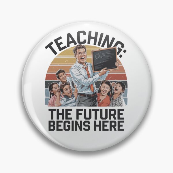 Item preview, Teaching: The Future Begins Here Retro Teacher designed and sold by Taans-Creation.