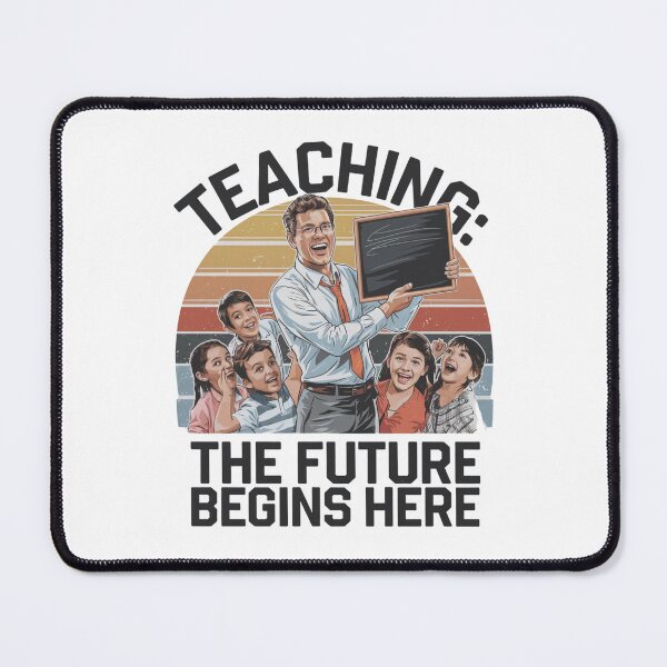 Item preview, Teaching: The Future Begins Here Retro Teacher designed and sold by Taans-Creation.