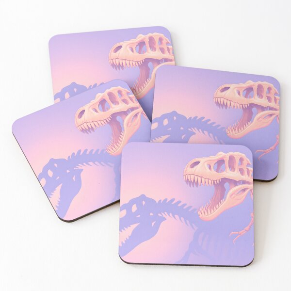 Item preview, Pastel Tyrannosaurus Rex Skeleton Illustration i designed and sold by MountAshDesigns.