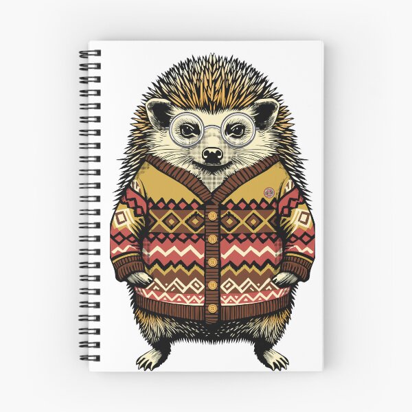 Artikelvorschau, Niedlicher Igel in bunter Pulloverillustration entworfen und verkauft von krisevansart.