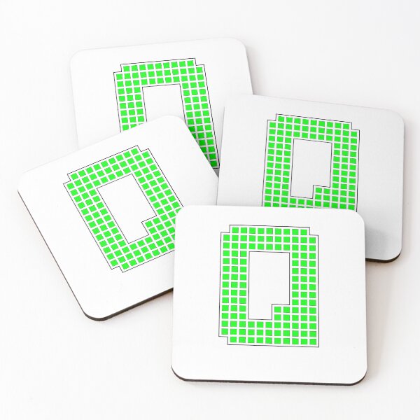 Item preview, Uppercase Q - Green Pixel Block Character designed and sold by PixelGlyphs.