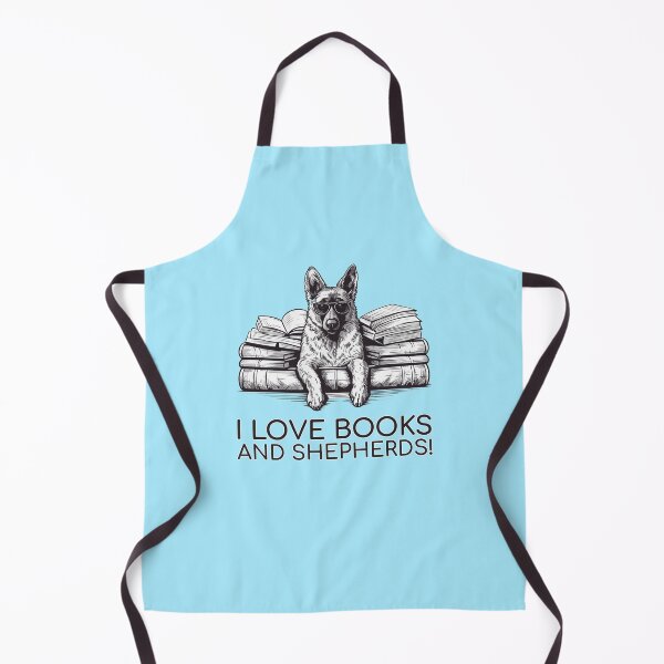 Item preview, German Shepherd Bookworm - A Cozy Design for Book Lovers designed and sold by brindled.