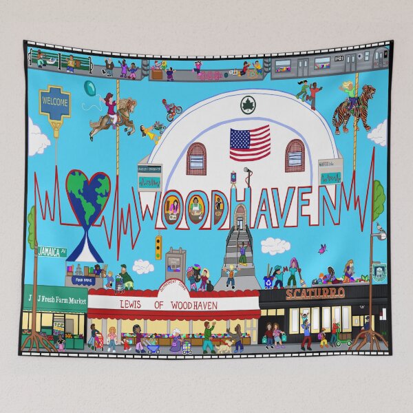 Item preview, The Community Heartbeat Pulse of Woodhaven designed and sold by Deborah Camp.
