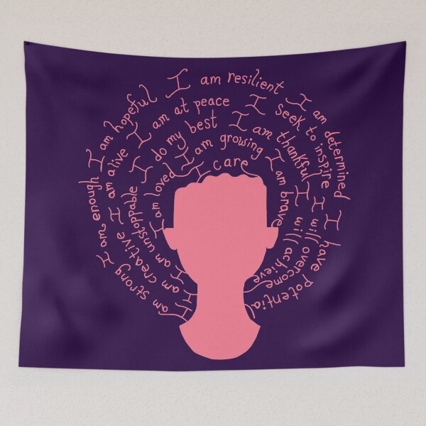 Item preview, Self Care Matters Pink Silhouette designed and sold by Deborah Camp.