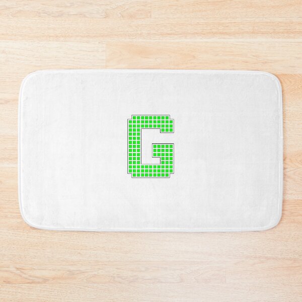 Item preview, Uppercase G - Green Pixel Block Character designed and sold by PixelGlyphs.