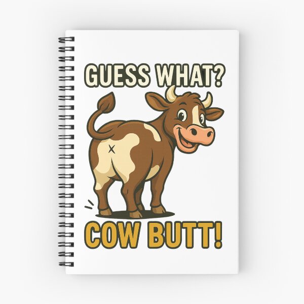 Item preview, Guess What? Cow Butt! Funny Farm Animal Pun Joke Cartoon designed and sold by OleOleStore.