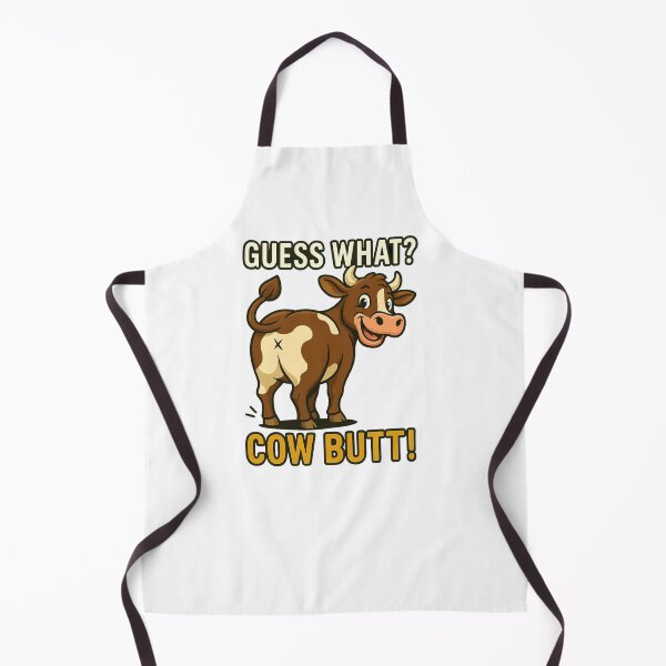 Item preview, Guess What? Cow Butt! Funny Farm Animal Pun Joke Cartoon designed and sold by OleOleStore.