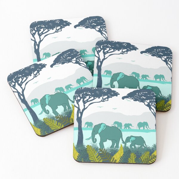 Item preview, Elephant mother with child walking designed and sold by lilliblomma.