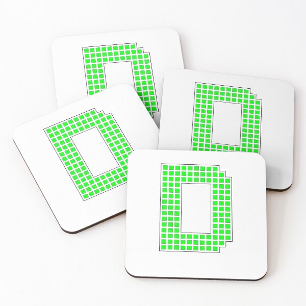 Item preview, Uppercase D - Green Pixel Block Character designed and sold by PixelGlyphs.