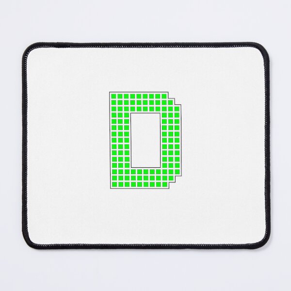 Item preview, Uppercase D - Green Pixel Block Character designed and sold by PixelGlyphs.