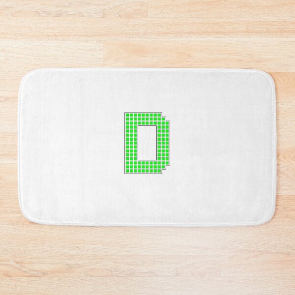Item preview, Uppercase D - Green Pixel Block Character designed and sold by PixelGlyphs.