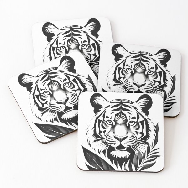 Item preview, tiger, wild cat, predator, abstraction designed and sold by DonnaBlankaArt.