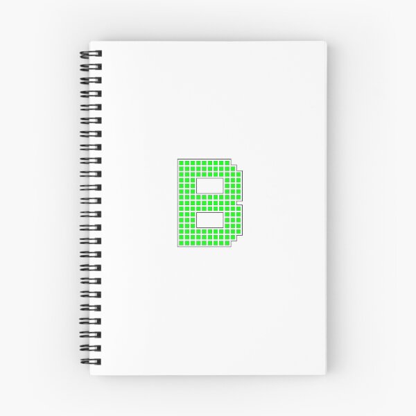 Item preview, Uppercase B - Green Pixel Block Character designed and sold by PixelGlyphs.