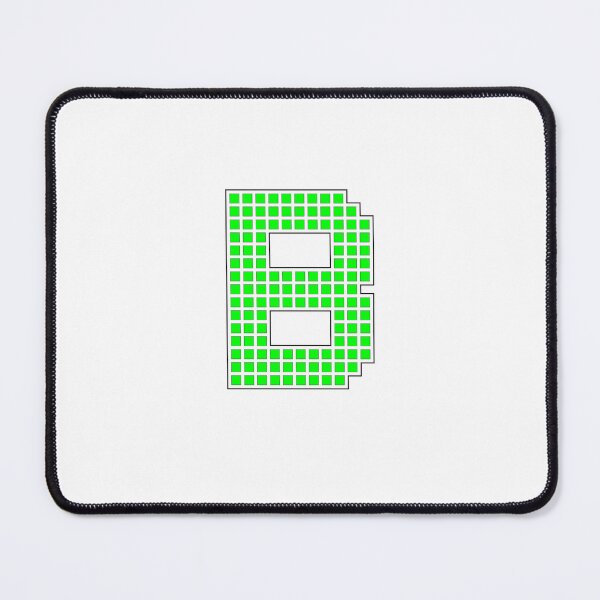 Item preview, Uppercase B - Green Pixel Block Character designed and sold by PixelGlyphs.