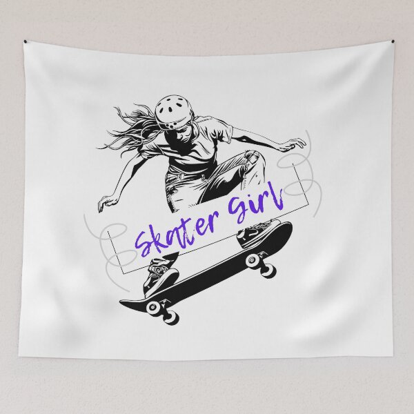 Item preview, Skater Girl Skateboarding  designed and sold by BlesstB.