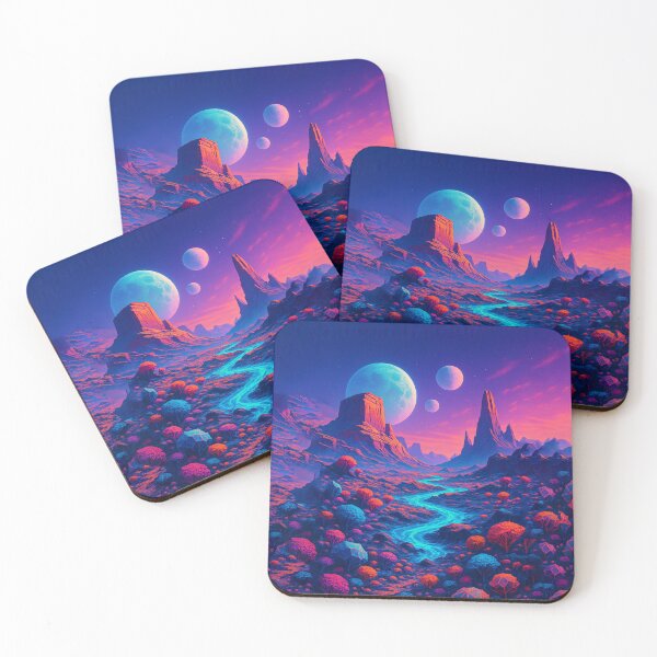 Item preview, Mysterious Alien World – Futuristic Sci-Fi Landscape Art designed and sold by PrometheusStyle.