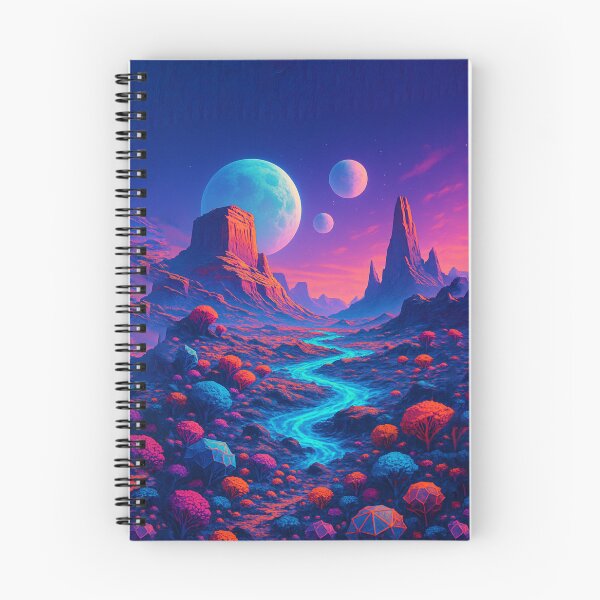 Item preview, Mysterious Alien World – Futuristic Sci-Fi Landscape Art designed and sold by PrometheusStyle.