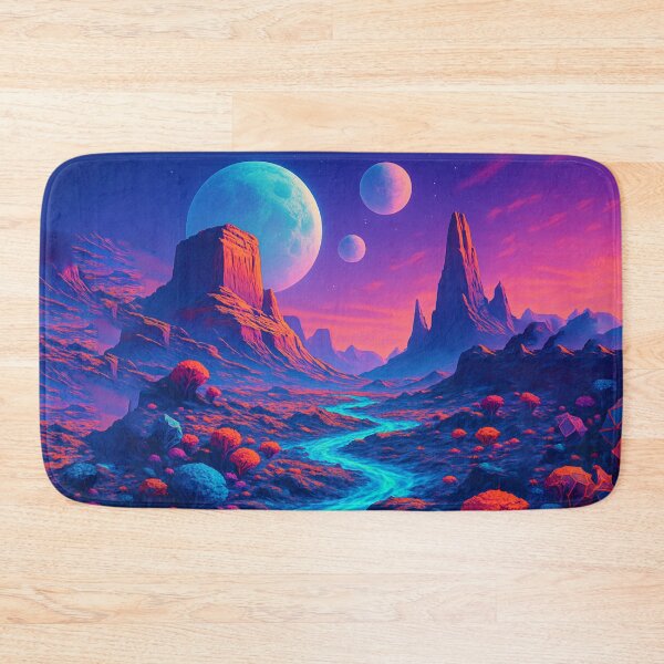 Item preview, Mysterious Alien World – Futuristic Sci-Fi Landscape Art designed and sold by PrometheusStyle.