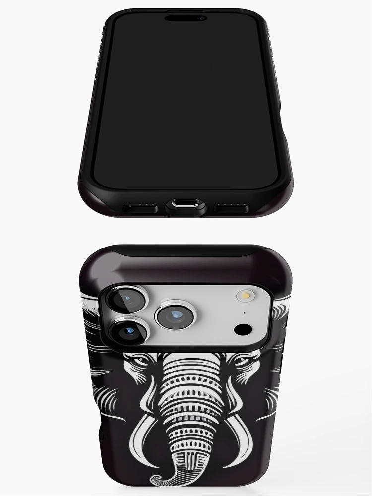 Thumbnail 3 of 4, iPhone Case, Elephant - Raloel designed and sold by Raloel Art.