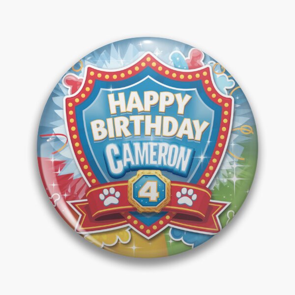 Item preview, Cameron's 4th Birthday designed and sold by whatifsticks.